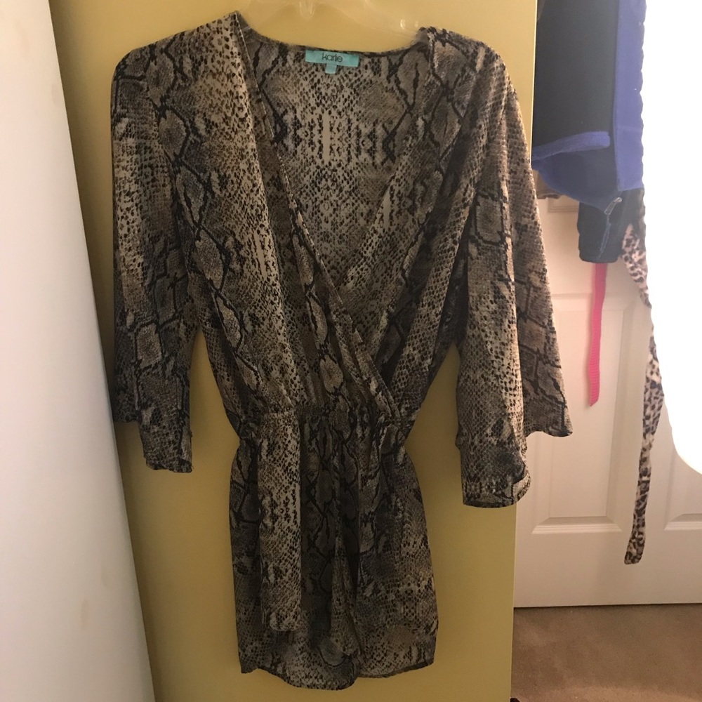 Karlie Snakeskin Romper